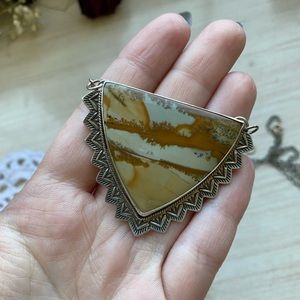 owyhee jasper sterling silver necklace handmade